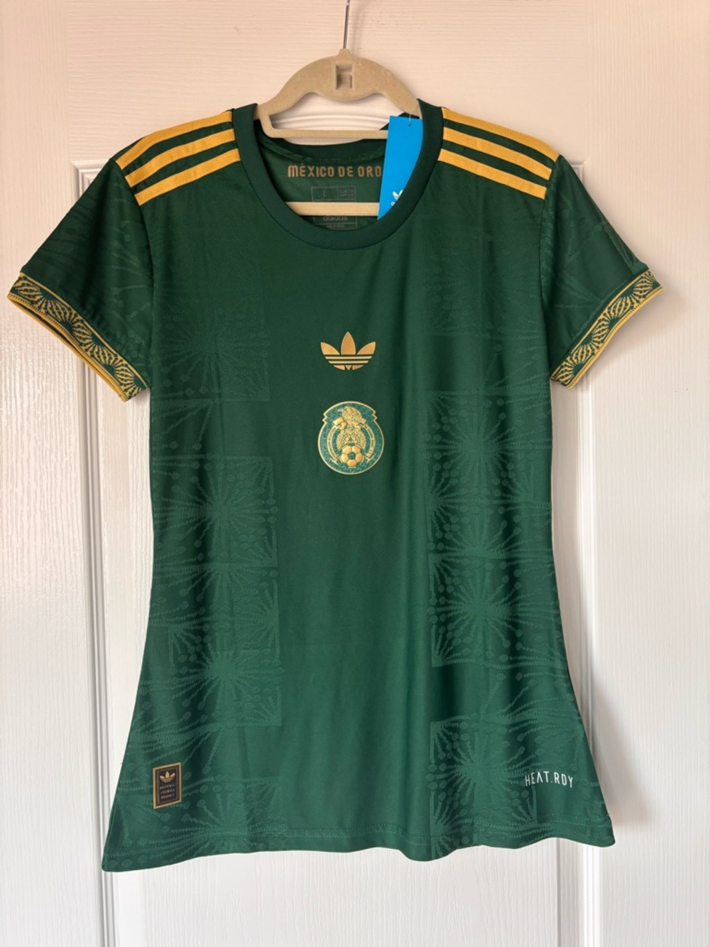 Mexico Jersey Women’s large slim fit adidas rare 2025 green football soccer new